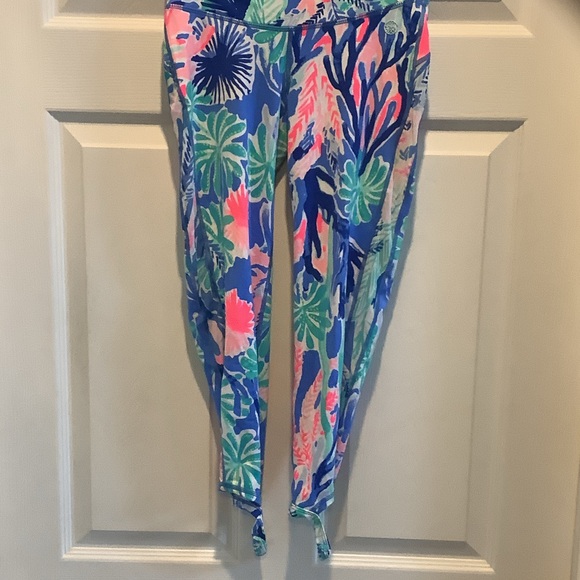 Lilly Pulitzer Pants - Lilly Pulitzer‎ Logo Leggings, stirrups, XS,luxletic